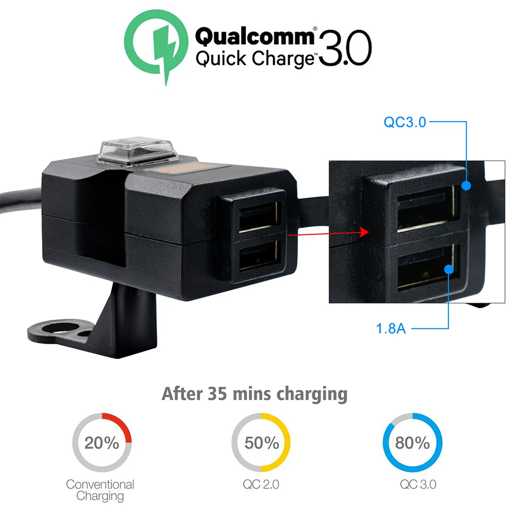 Motorcycle USB Charger Upgrade Model With Output Voltage Display And Multiple Protection Functions Charger
Motorcycle USB Charger Upgrade Model With Output Voltage Display And Multiple Protection Functions Charger