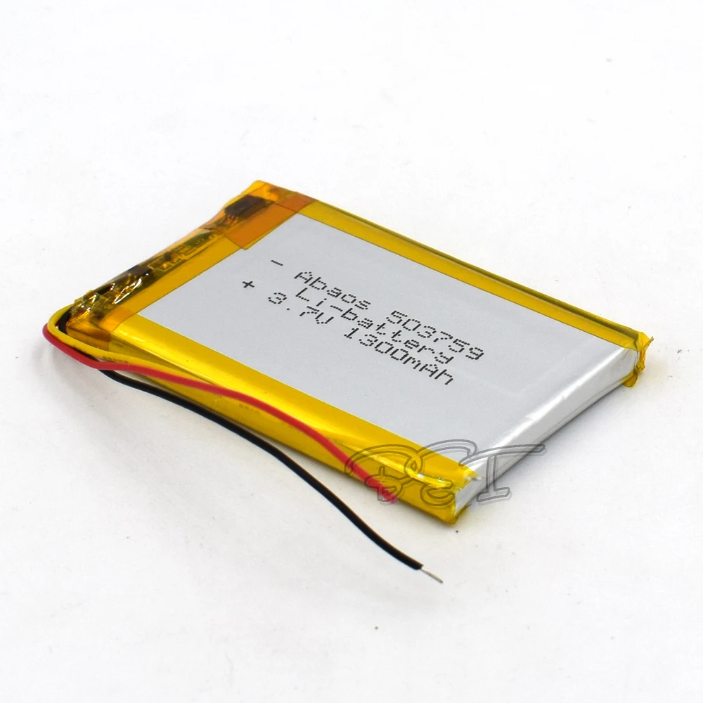 5Pcs 3.7V Polymer Lithium Battery 503759 Rechargeable Li-ion Cell 1300mAh For MP5 Navigator GPS MP3 MP4 Ebook Speaker Camera
5Pcs 3.7V Polymer Lithium Battery 503759 Rechargeable Li-ion Cell 1300mAh For MP5 Navigator GPS MP3 MP4 Ebook Speaker Camera