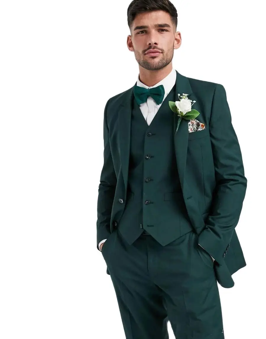 2022 Custom Made High Quality Green Notch Lapel Single Breasted 3 Pieces Suit Set For Groom Wedding Formal Slim Fit Tuxedos
2022 Custom Made High Quality Green Notch Lapel Single Breasted 3 Pieces Suit Set For Groom Wedding Formal Slim Fit Tuxedos
