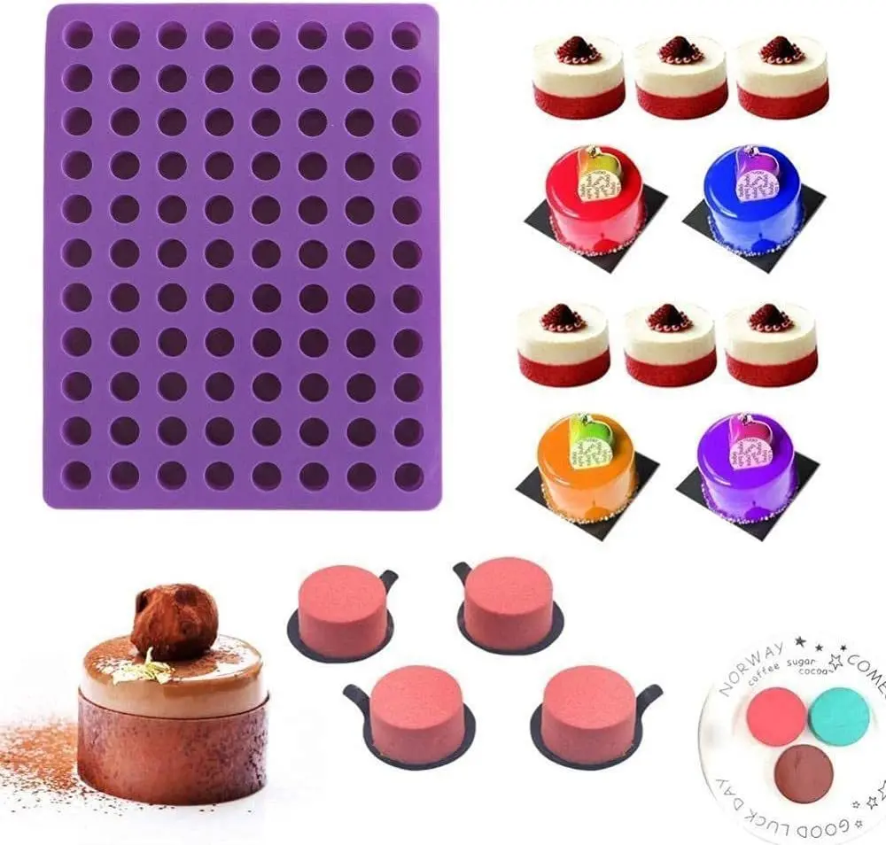 88-Cavity Round Candy Silicone Molds for Cake Decoration Chocolate Caramel Chocolate Praline Ice Cube And Gummy Pastry Bakeware
88-Cavity Round Candy Silicone Molds for Cake Decoration Chocolate Caramel Chocolate Praline Ice Cube And Gummy Pastry Bakeware
