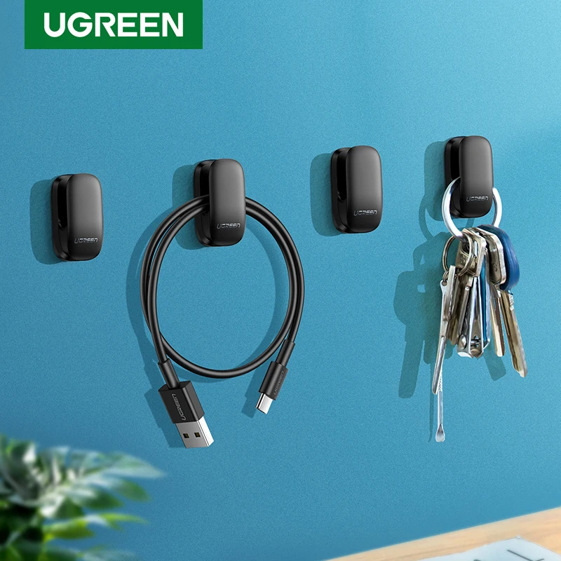 UGREEN Holder Hanger Hook 4pcs Organizer Holder Clip for Key Bag Car Office Headphone Charger Cable Management Car Cable Holder
UGREEN Holder Hanger Hook 4pcs Organizer Holder Clip for Key Bag Car Office Headphone Charger Cable Management Car Cable Holder