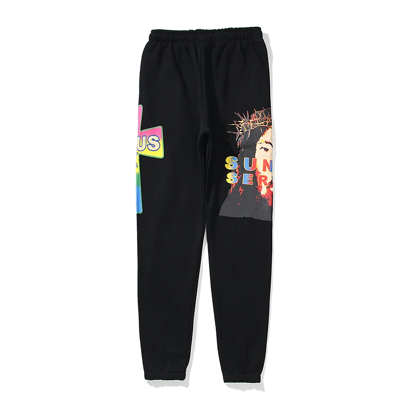 Kanye west Jesus is King Cross Fleece Joggers Sweatpants Men and Women Drawstring Baggy Streetwear Track Pants Hip Hop Trousers
Kanye west Jesus is King Cross Fleece Joggers Sweatpants Men and Women Drawstring Baggy Streetwear Track Pants Hip Hop Trousers