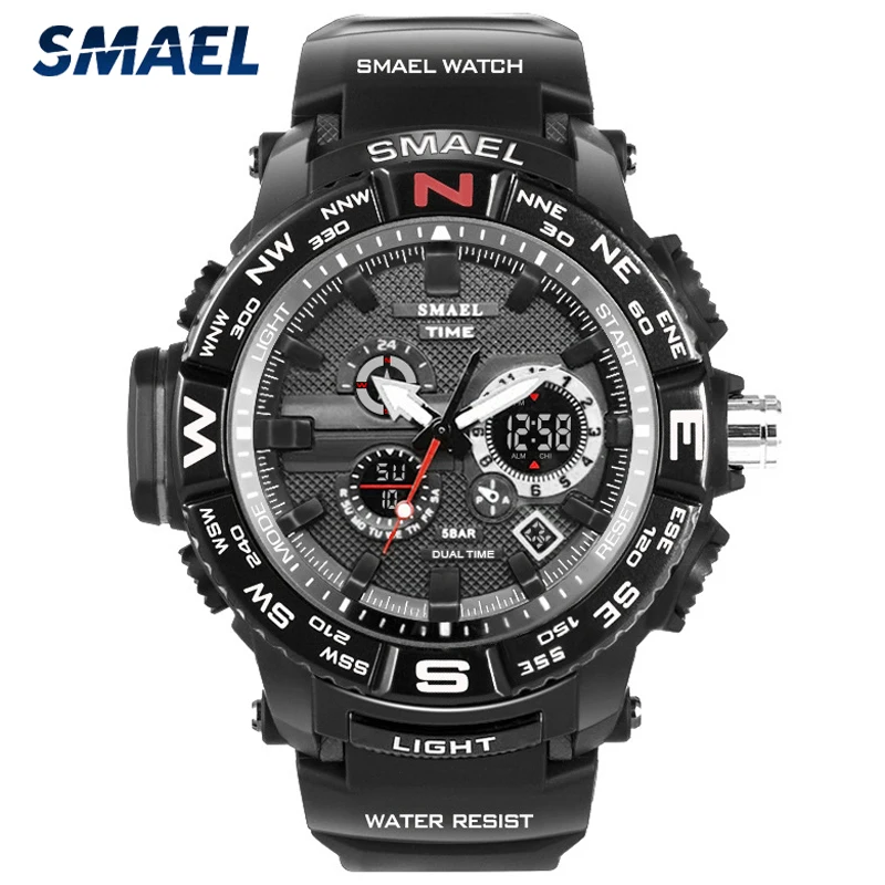 SMAEL Top Brand Men Sport Watch New Luxury Fashion LED Digital Quartz Men's Watches Clock Chronograph Relogio Masculino
SMAEL Top Brand Men Sport Watch New Luxury Fashion LED Digital Quartz Men's Watches Clock Chronograph Relogio Masculino