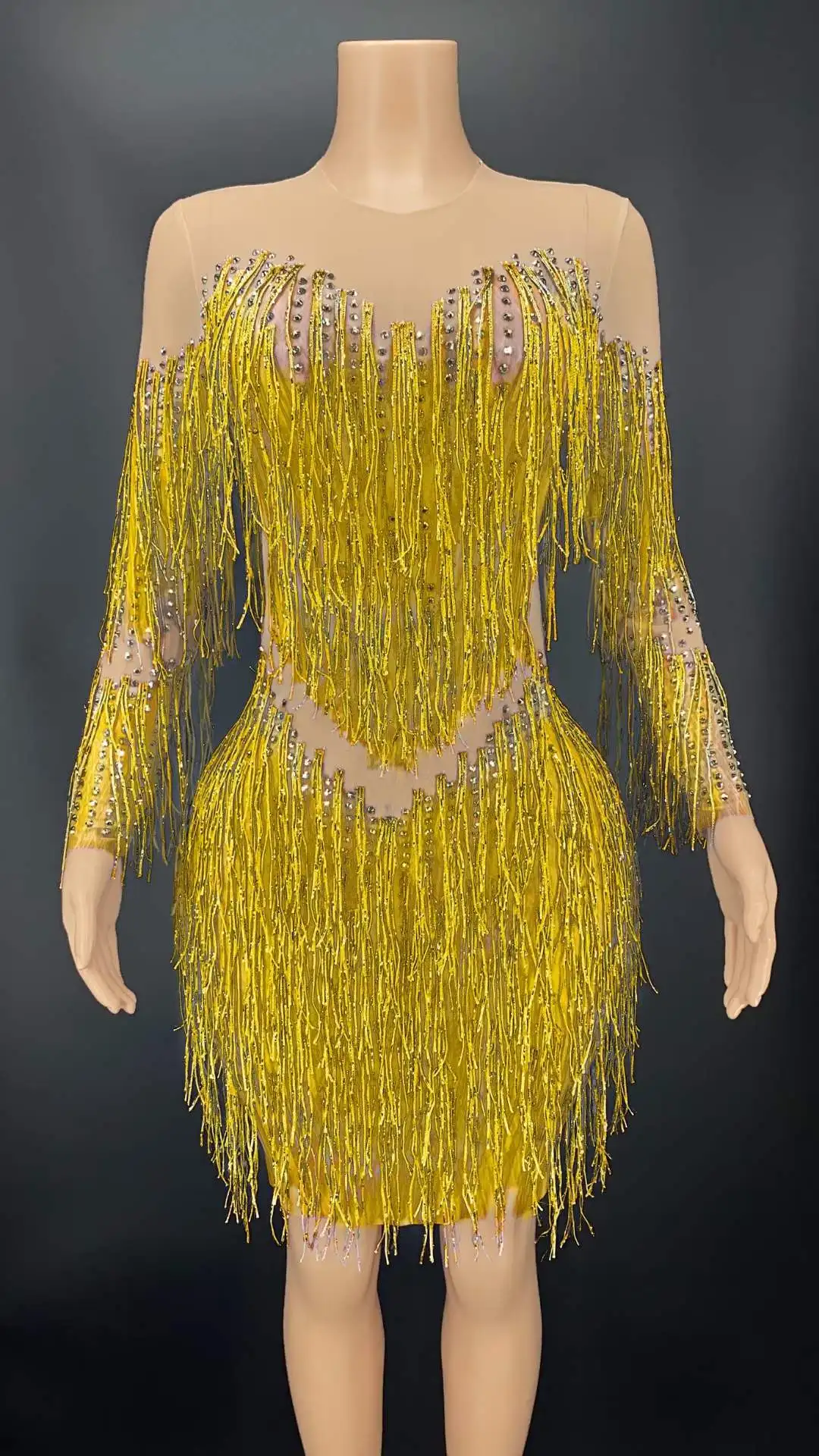 Блестящая женская мини-юбка с бахромой, блестящий танцевальный костюм для ночного клуба, сценическая одежда для певицы
Блестящая женская мини-юбка с бахромой, блестящий танцевальный костюм для ночного клуба, сценическая одежда для певицы