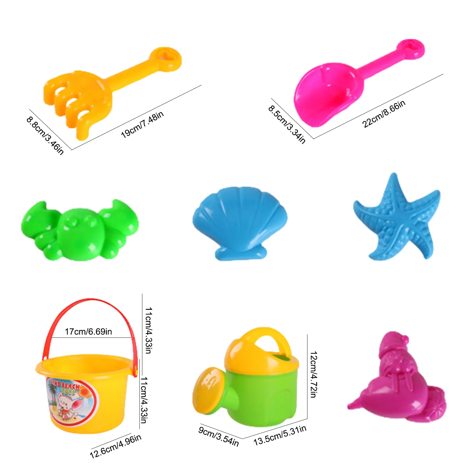 8pcs Beach Tools Set Sand Playing Toys For Kids Water Beach Seaside Tools Child Shovel Tool Fish Crab Star Model Gifts
8pcs Beach Tools Set Sand Playing Toys For Kids Water Beach Seaside Tools Child Shovel Tool Fish Crab Star Model Gifts
