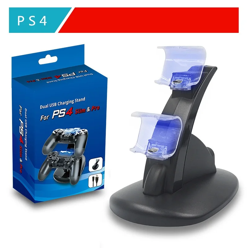 Controller Charger Dock LED Dual USB PS4 Charging Stand Station Cradle for Sony Playstation 4 PS4 / PS4 Pro /PS4 Slim Controller
Controller Charger Dock LED Dual USB PS4 Charging Stand Station Cradle for Sony Playstation 4 PS4 / PS4 Pro /PS4 Slim Controller