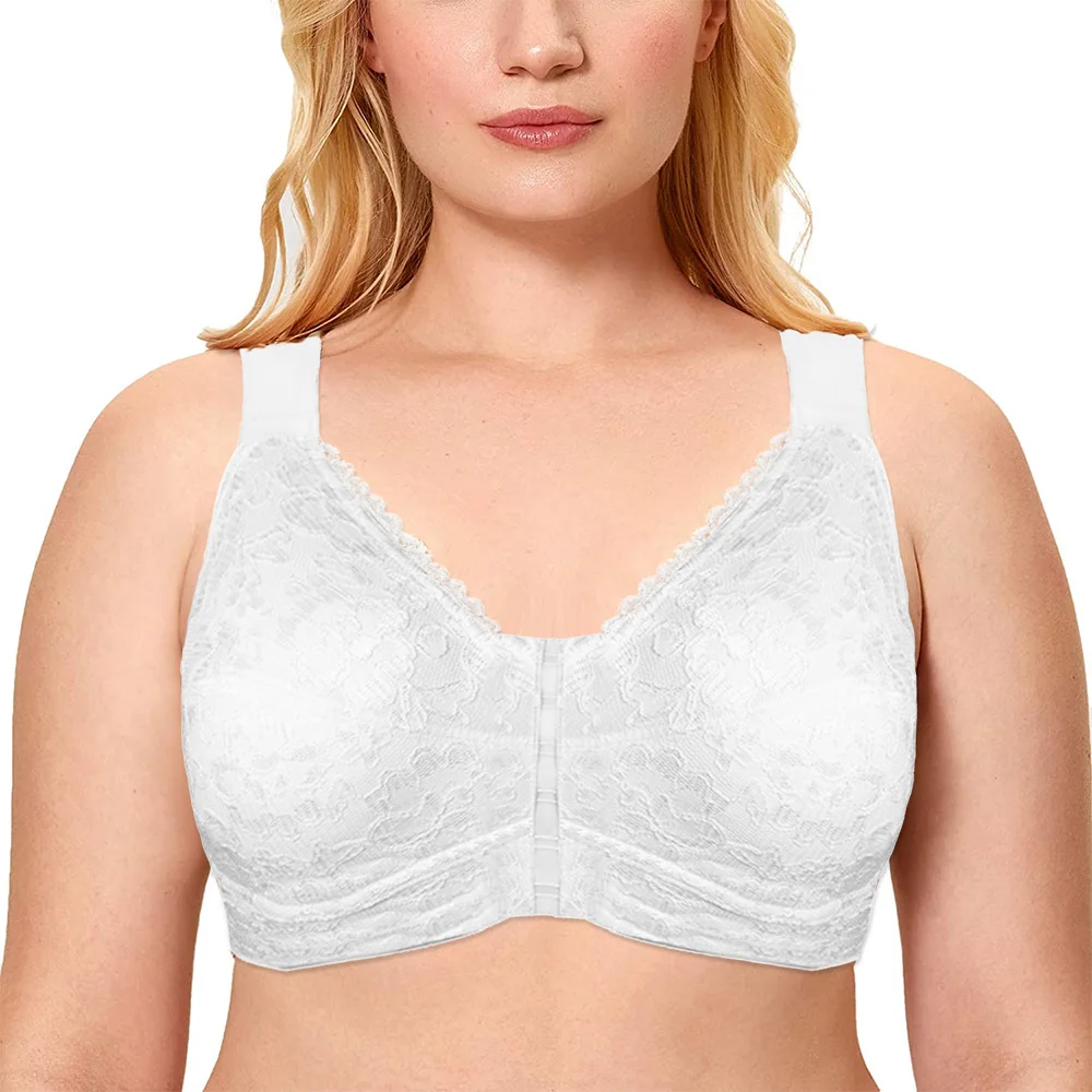 Wirefree Lace Plus Size Bra Ladies Front Closure Racerback Big Size Bras 32 34 36 38 40 42 44 46 48 50 C D DD E F G H
Wirefree Lace Plus Size Bra Ladies Front Closure Racerback Big Size Bras 32 34 36 38 40 42 44 46 48 50 C D DD E F G H