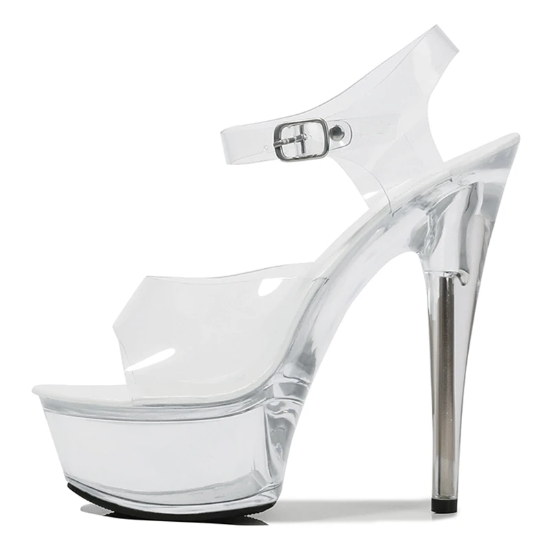 15cm Women High Platform Sandals 2021 Summer New Shoes Sexy High Heels PVC Transparent Sandals Stripper Thin Heels Wedding Shoes
15cm Women High Platform Sandals 2021 Summer New Shoes Sexy High Heels PVC Transparent Sandals Stripper Thin Heels Wedding Shoes