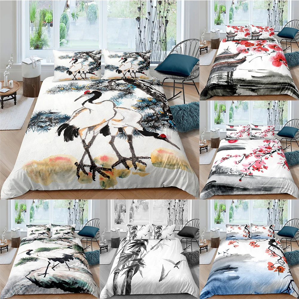 Plum quilt cover set Sakura bedding set with pillowcase 2/3 piece quilt cover home textile flower bedding bed cover
Plum quilt cover set Sakura bedding set with pillowcase 2/3 piece quilt cover home textile flower bedding bed cover