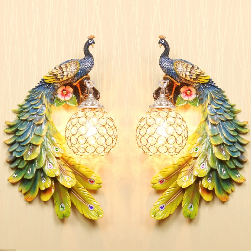 Modern Resin Crystal Peacock Wall Lamp Colorful Gold White Creative LED Wall Lights For Bedroom Living Dining Room Wall Lamp
Modern Resin Crystal Peacock Wall Lamp Colorful Gold White Creative LED Wall Lights For Bedroom Living Dining Room Wall Lamp
