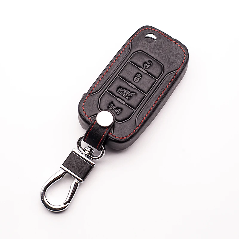 High Quality Leather Car Key Cover Key Ring Fashion Car Key Cover Case For Jeep Cheer 2016 4 Buttons Dust Collector Car styling
High Quality Leather Car Key Cover Key Ring Fashion Car Key Cover Case For Jeep Cheer 2016 4 Buttons Dust Collector Car styling