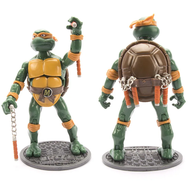4 шт. фигурки черепашек-ниндзя из аниме TMNT87 NECA 16 см | Игрушки и хобби