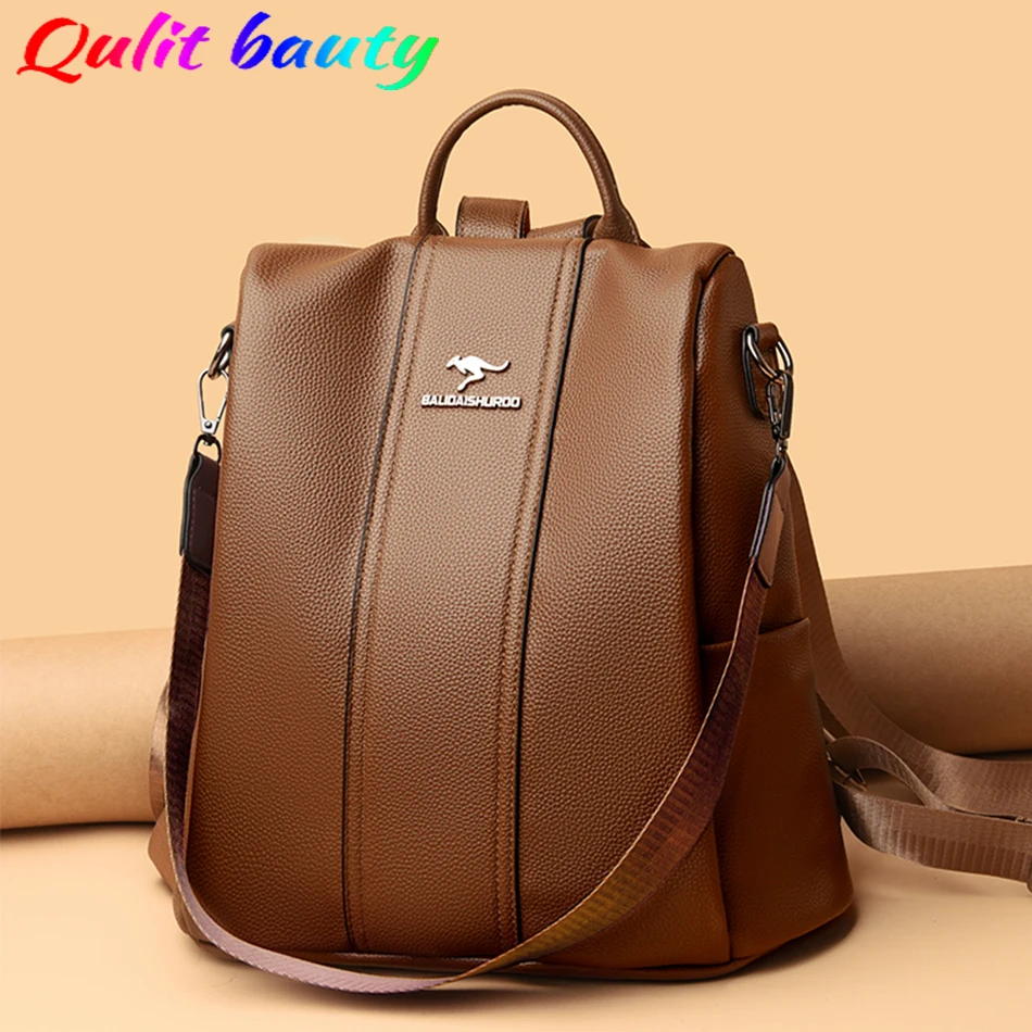 Brand Designer Women's Backpack High Quality Soft Leather Ladies Shoulder Bag Large Capacity Multifunctional Backpacks for Women
Brand Designer Women's Backpack High Quality Soft Leather Ladies Shoulder Bag Large Capacity Multifunctional Backpacks for Women
