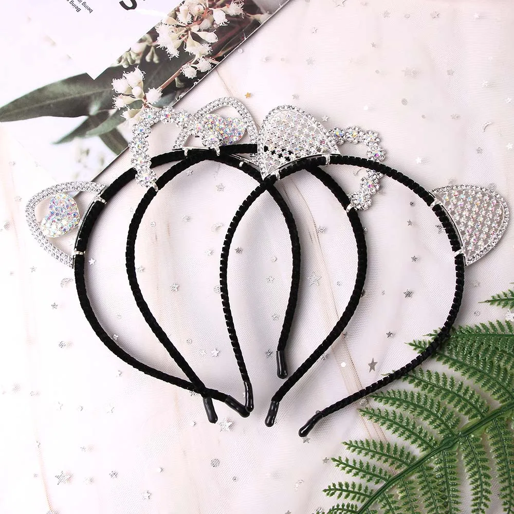 Crystal Cat Ears Hairband Women Girls Hair Hoop Rhinestone Girls Crown Festival Headdress Metal Rabbit Ear Hair Accessories
Crystal Cat Ears Hairband Women Girls Hair Hoop Rhinestone Girls Crown Festival Headdress Metal Rabbit Ear Hair Accessories