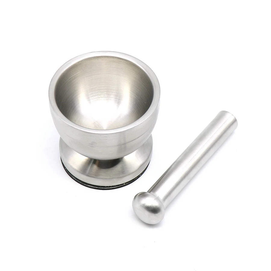 Stainless Steel Mortar Pestle Set Pot Garlic Spice Abrader Kitchen Grinder Tool 
Stainless Steel Mortar Pestle Set Pot Garlic Spice Abrader Kitchen Grinder Tool