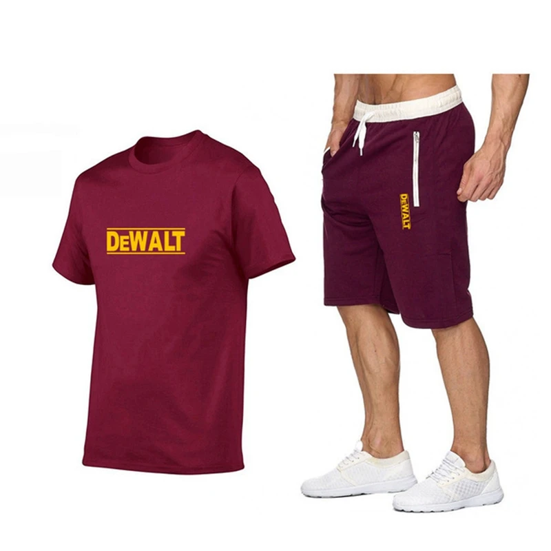 2021 Jogging DeWalt printed letters cotton men's shirt + shorts suit high-quality cotton T-shirt
2021 Jogging DeWalt printed letters cotton men's shirt + shorts suit high-quality cotton T-shirt