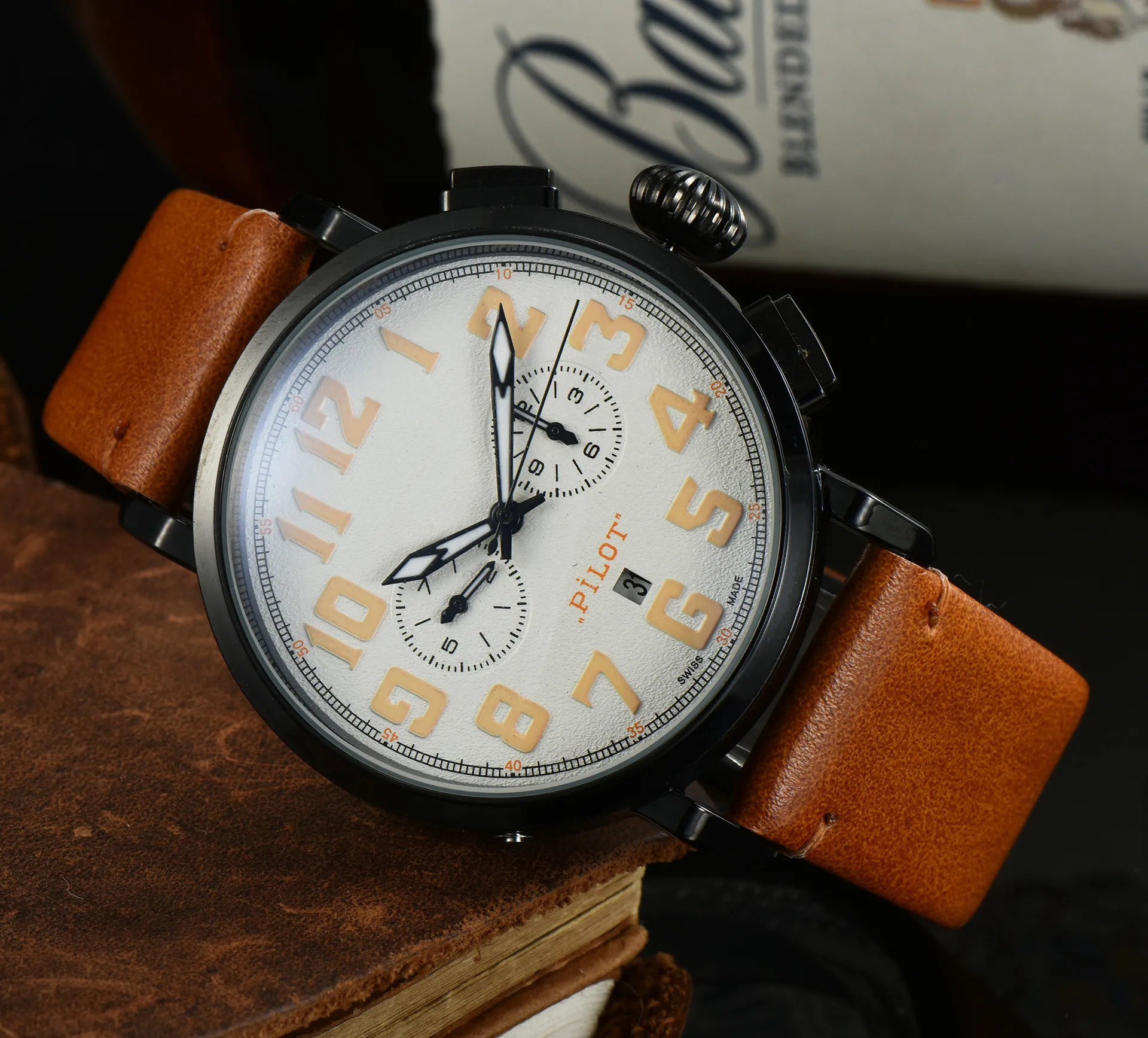 2021 New Men's Leisure Automatic Mechanical Watch Five-pin ZENITH Watch luxury men watches