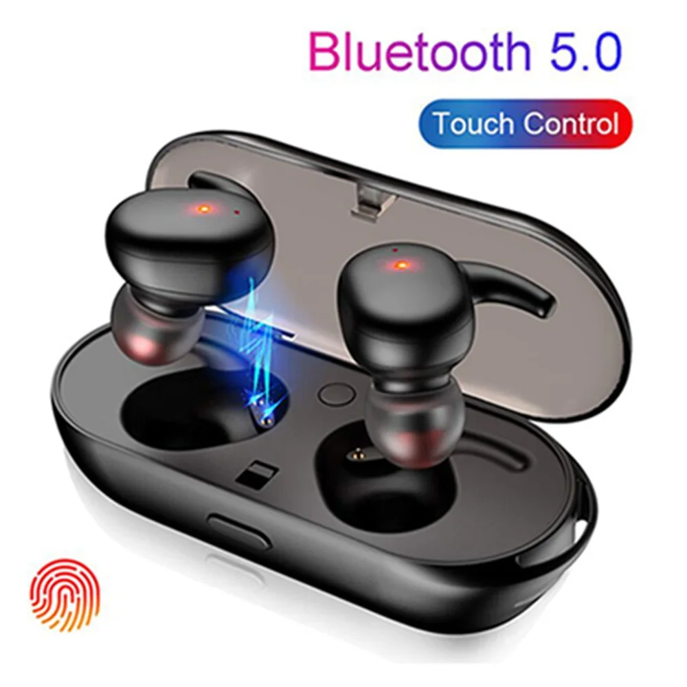 TWS4 Беспроводная Bluetooth гарнитура Мини наушники Сенсорное управление 5 0 Динамик