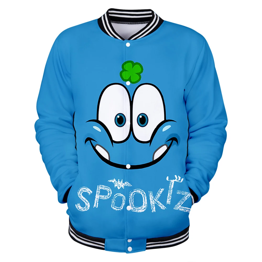 Бейсбольные куртки Spookiz с анимацией, модная Мужская/Женская куртка с длинным рукавом, уличная одежда с 3D принтом
Бейсбольные куртки Spookiz с анимацией, модная Мужская/Женская куртка с длинным рукавом, уличная одежда с 3D принтом