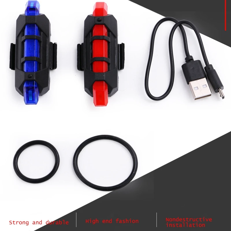 Motorcycle Bicycle Waterproof Rear Light MTB Bike USB Rechargeable LED Lamp Warning Taillamp Accessories,2 Pcs
Motorcycle Bicycle Waterproof Rear Light MTB Bike USB Rechargeable LED Lamp Warning Taillamp Accessories,2 Pcs