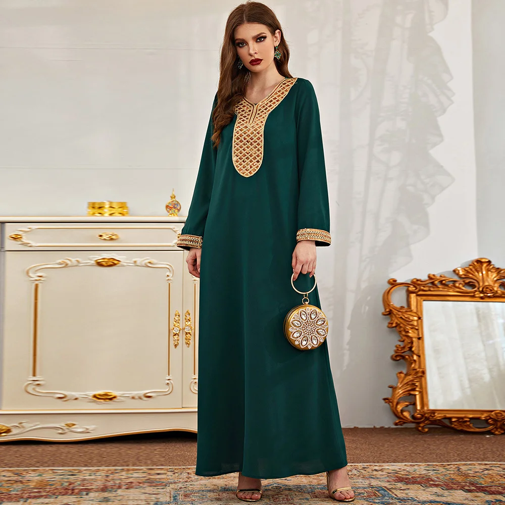 

Рамадан Дубай абайя запахом Турция Ислам Мусульманское Повседневное платье платья для женщин Арабская одежда Djellaba женский Caftan Marocain Caftan