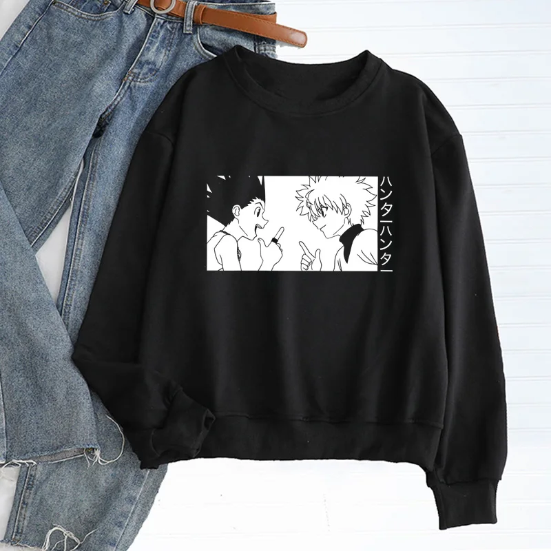 Gon and Killua Women's Sweatshirt Streetwear Anime Hunter X Hunter Hoodies Crewneck Pullover Autumn 2020 Women's Clothing
Gon and Killua Women's Sweatshirt Streetwear Anime Hunter X Hunter Hoodies Crewneck Pullover Autumn 2020 Women's Clothing