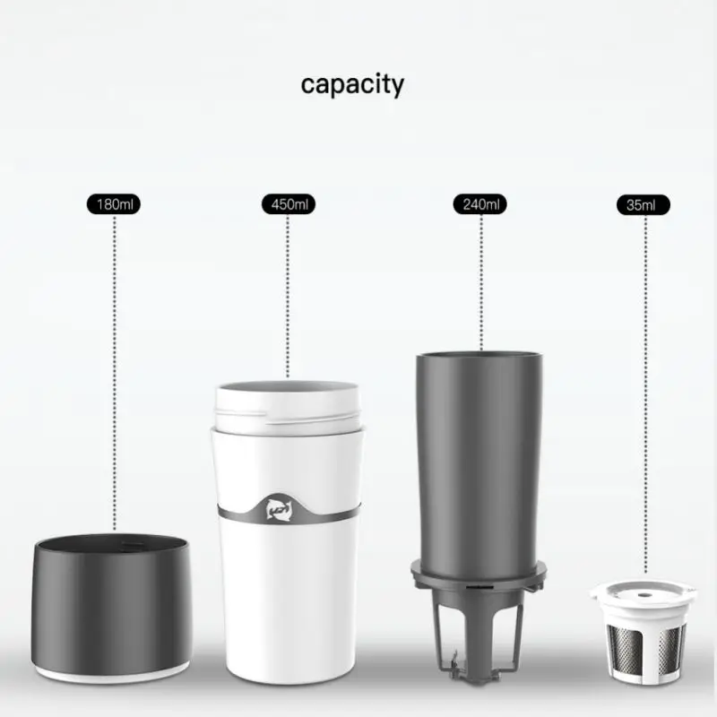 Manual Portable Drip Coffee Maker Travel Mug Compatible with Refillable K-Cup Travel Camping Hot and Cold
Manual Portable Drip Coffee Maker Travel Mug Compatible with Refillable K-Cup Travel Camping Hot and Cold