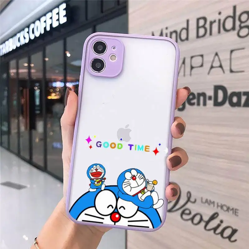 Cute Doraemon Robot cat Phone Cases Matte Transparent For iPhone 12 Mini 11 Pro XR XS Max 7 8 Plus
Cute Doraemon Robot cat Phone Cases Matte Transparent For iPhone 12 Mini 11 Pro XR XS Max 7 8 Plus