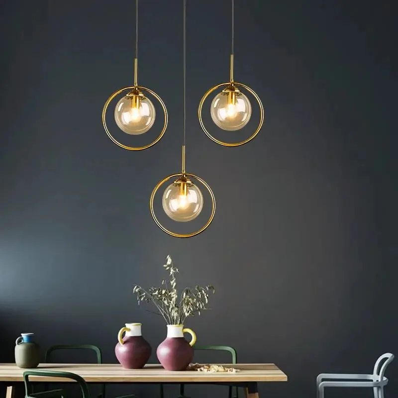 Modern Creative Glass Pendant Lights Nordic Home Decor Ring Led Hanging Lamp Bedroom Bedside Lamp Living Room Interior Lighting
Modern Creative Glass Pendant Lights Nordic Home Decor Ring Led Hanging Lamp Bedroom Bedside Lamp Living Room Interior Lighting