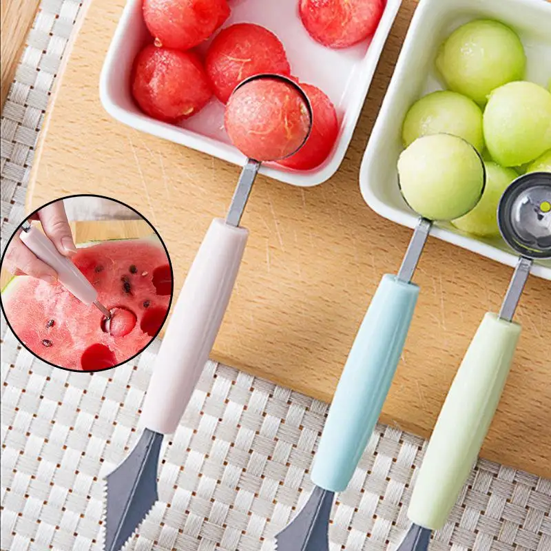 2 in1 Dual-head Stainless Steel Carving Knife Fruit Watermelon Ice Cream Baller Scoop Stacks Spoon Home Kitchen Accessories
2 in1 Dual-head Stainless Steel Carving Knife Fruit Watermelon Ice Cream Baller Scoop Stacks Spoon Home Kitchen Accessories