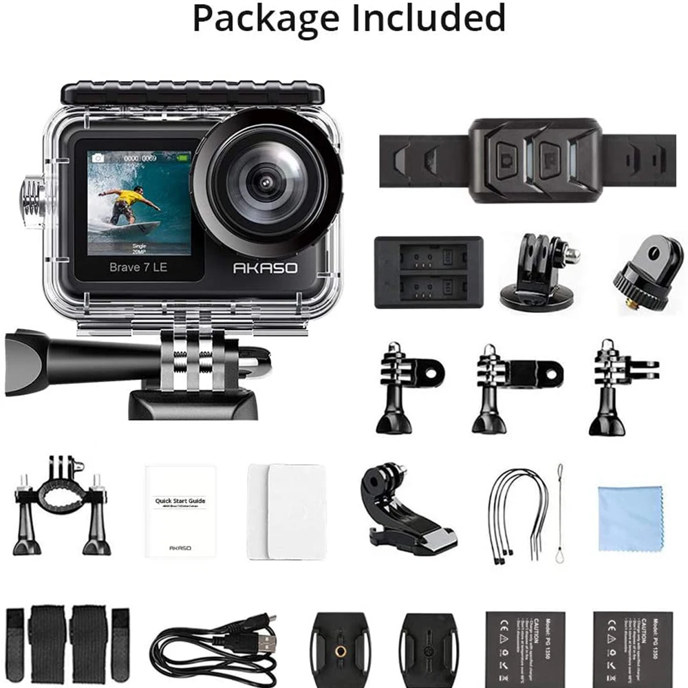 Brave 7 LE 4K 30FPS 20MP WiFi Action Camera Touch Screen EIS Remote Control Sport Cameras Underwater Waterproof Helmet Cam
Brave 7 LE 4K 30FPS 20MP WiFi Action Camera Touch Screen EIS Remote Control Sport Cameras Underwater Waterproof Helmet Cam