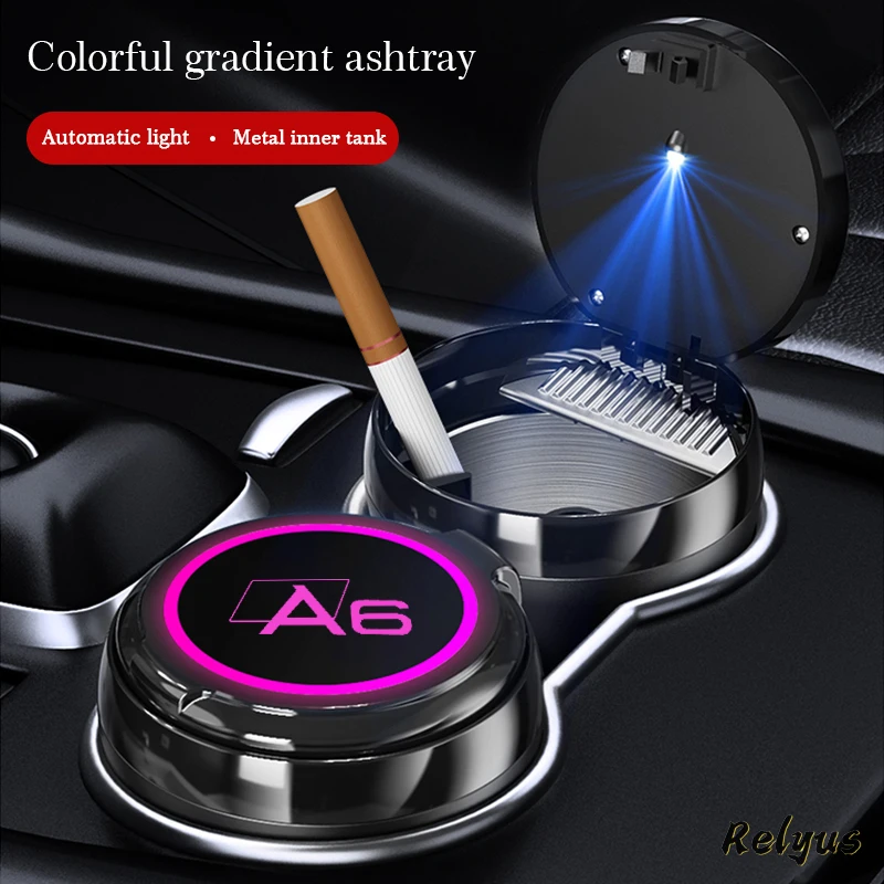 Luminous Car Logo Ashtray With Led Colorful Atmosphere Light For Audi A6 C7 C6 C5 Car Accessories
Luminous Car Logo Ashtray With Led Colorful Atmosphere Light For Audi A6 C7 C6 C5 Car Accessories
