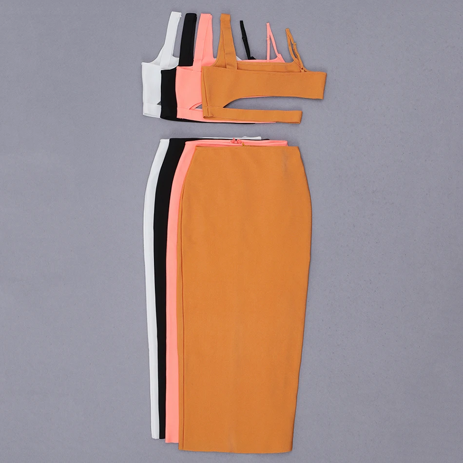 2021 Summer New Women's Fashion Sexy 2 Two-Piece Spaghetti Strap Hollow High Waist Bandage Dress Bodycon Club Party Long Dress
2021 Summer New Women's Fashion Sexy 2 Two-Piece Spaghetti Strap Hollow High Waist Bandage Dress Bodycon Club Party Long Dress