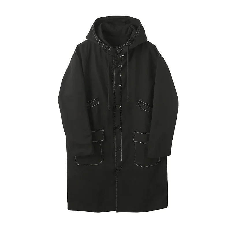 Male Japan Streetwear Overcoat Coat Men White Line Long Washed Cotton Retro Hooded Trench Coat Windbreaker Outerwear
Male Japan Streetwear Overcoat Coat Men White Line Long Washed Cotton Retro Hooded Trench Coat Windbreaker Outerwear