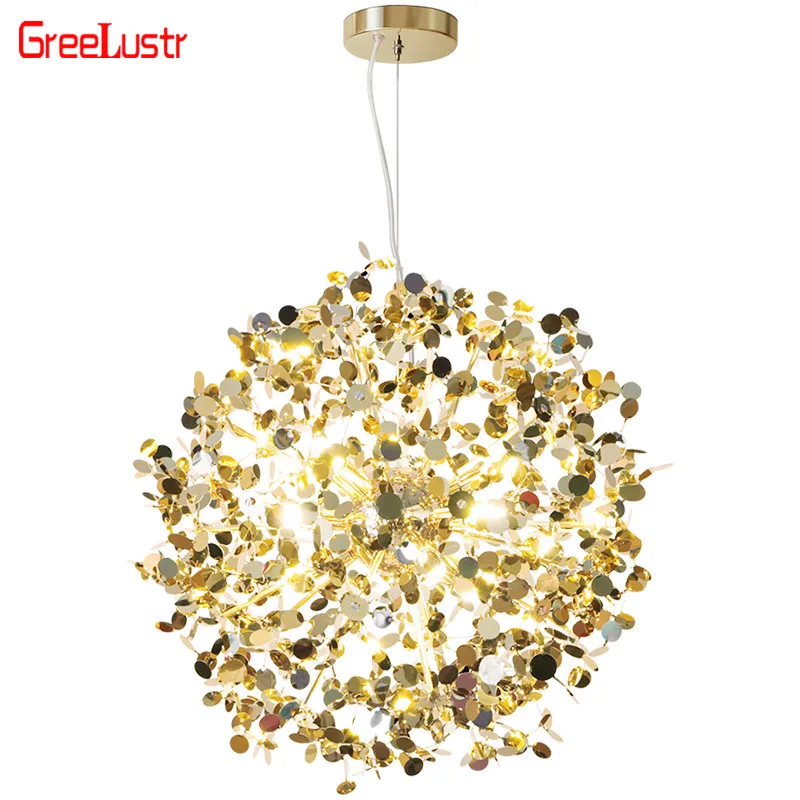 Modern Gold Ceiling Pendant Lamp Creative Design Stainless Steel Hanging Lampara for Home Loft Deco Led Suspension Luminaire
Modern Gold Ceiling Pendant Lamp Creative Design Stainless Steel Hanging Lampara for Home Loft Deco Led Suspension Luminaire