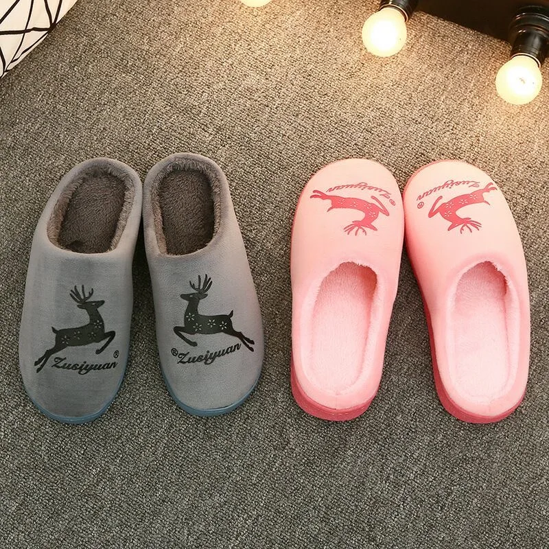 Women Winter Home Slippers Cartoon deer Shoes Non-slip Soft Winter Warm House Slippers Indoor Bedroom Lovers Couples
Women Winter Home Slippers Cartoon deer Shoes Non-slip Soft Winter Warm House Slippers Indoor Bedroom Lovers Couples