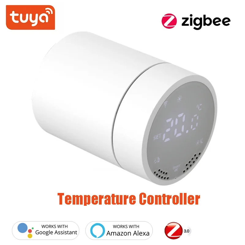 New Smart Home Tuya ZigBee Touchable Display Temperature Controller Thermostatic Radiator Work With Gatewa Alexa Google Home
New Smart Home Tuya ZigBee Touchable Display Temperature Controller Thermostatic Radiator Work With Gatewa Alexa Google Home