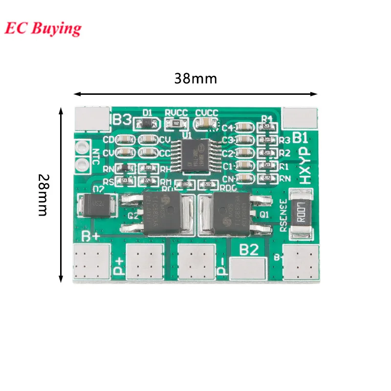 4S 12 8 V 14 4 16 Lifepo4 Защитная плата литий-ионной литиевой батареи 18650 BMS 8A 14A 20A PCB Cell Pack PCM