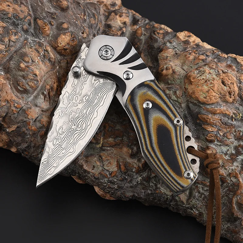 Outdoor Folding Knife Damascus Folding Knife Camping Portable Multifunction Pocket Knife
Outdoor Folding Knife Damascus Folding Knife Camping Portable Multifunction Pocket Knife