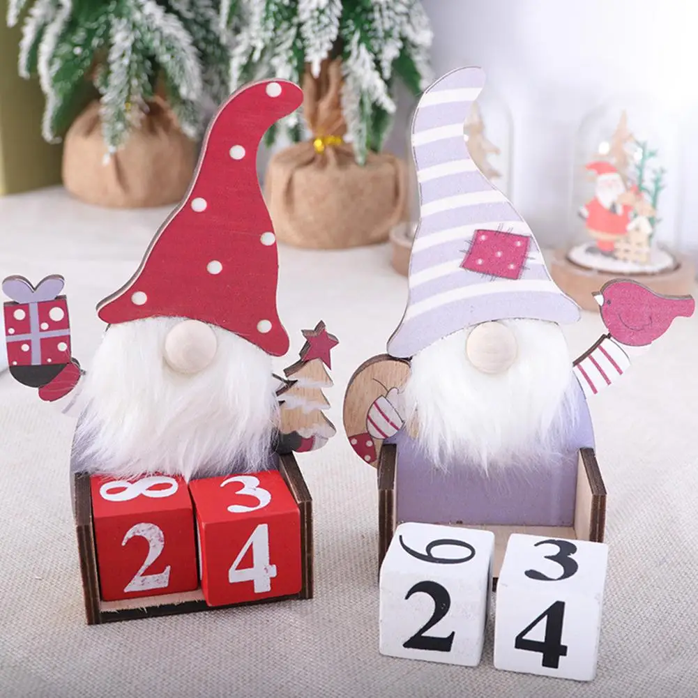 Christmas Wooden Advent Countdown Calendar Cute Faceless Gnome Swedish Calendar Diy Home Desktop Decoration
Christmas Wooden Advent Countdown Calendar Cute Faceless Gnome Swedish Calendar Diy Home Desktop Decoration