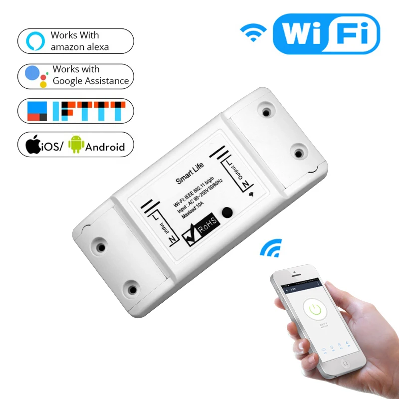 Smart Switch DIY Wireless RF Remote Control Home Automation Light Smart Home Relay Module Controller Work with Alexa Homekit
Smart Switch DIY Wireless RF Remote Control Home Automation Light Smart Home Relay Module Controller Work with Alexa Homekit