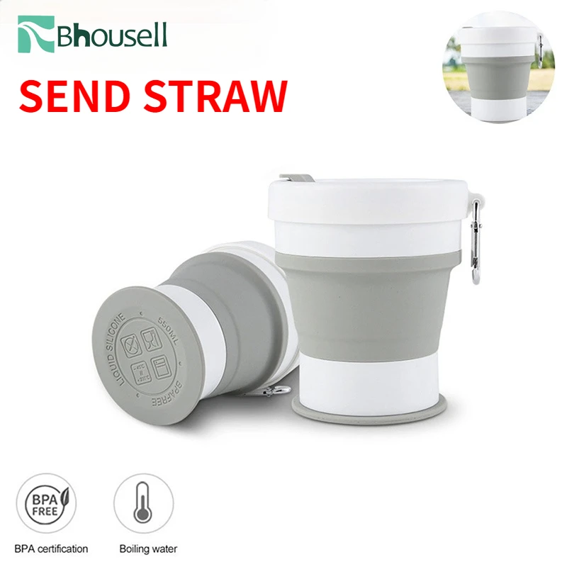 550ml Send Straw Foldable Water Cup Silicone Retractable Portable Coffee Tea Water Container Outdoor Sports Water Bottle
550ml Send Straw Foldable Water Cup Silicone Retractable Portable Coffee Tea Water Container Outdoor Sports Water Bottle