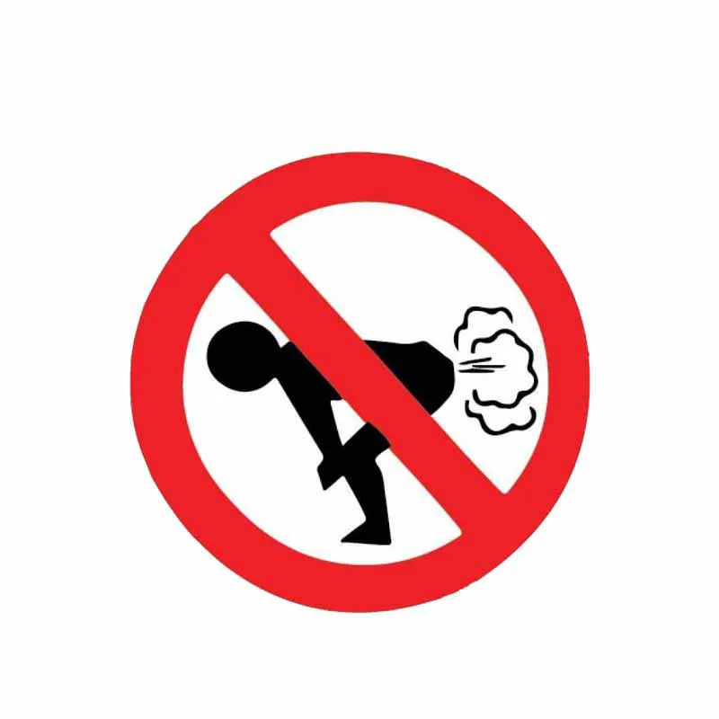LLY-0014 Funny Car Stickers No Farting Modeling PVC Auto Motorcycle Creative Sun Protection Waterproof Self-adhesive Sticker
LLY-0014 Funny Car Stickers No Farting Modeling PVC Auto Motorcycle Creative Sun Protection Waterproof Self-adhesive Sticker