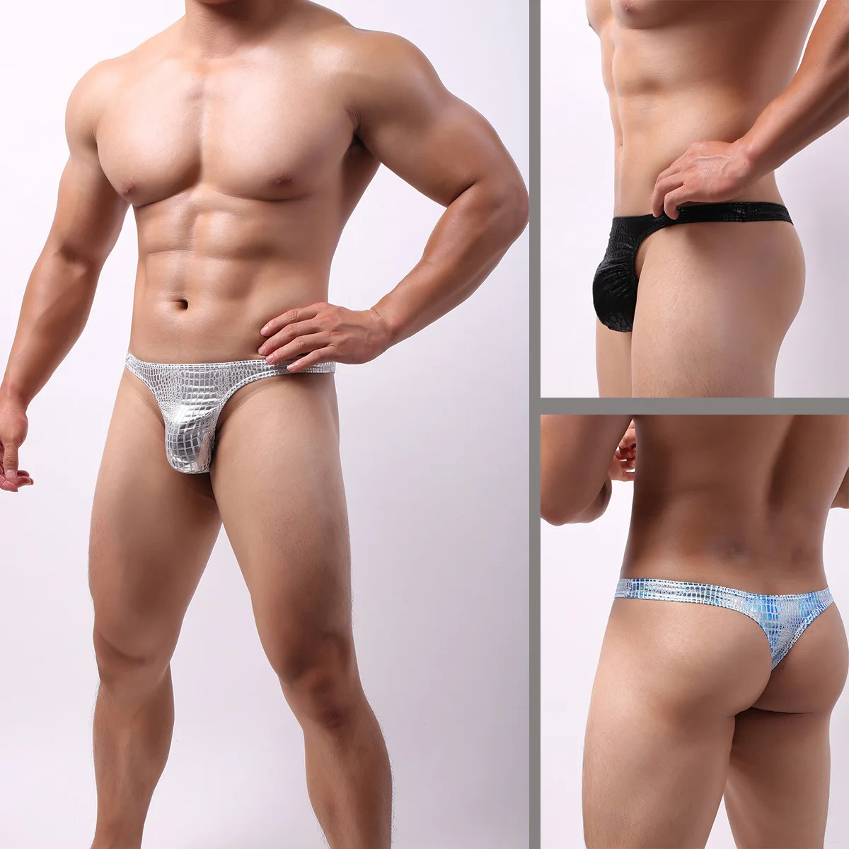 Sexy Men's T-String Shiny Snakeskin Men Thong Low-rise Breathable Male Breathable Gay Briefs Highstretch Men Underpants
Sexy Men's T-String Shiny Snakeskin Men Thong Low-rise Breathable Male Breathable Gay Briefs Highstretch Men Underpants