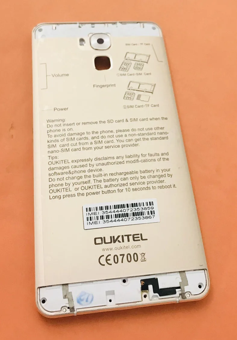 Б/у оригинальный защитный чехол для аккумулятора для Oukitel U16 Max MTK6753 Octa Core 6,0 дюймов Бесплатная доставка
Б/у оригинальный защитный чехол для аккумулятора для Oukitel U16 Max MTK6753 Octa Core 6,0 дюймов Бесплатная доставка