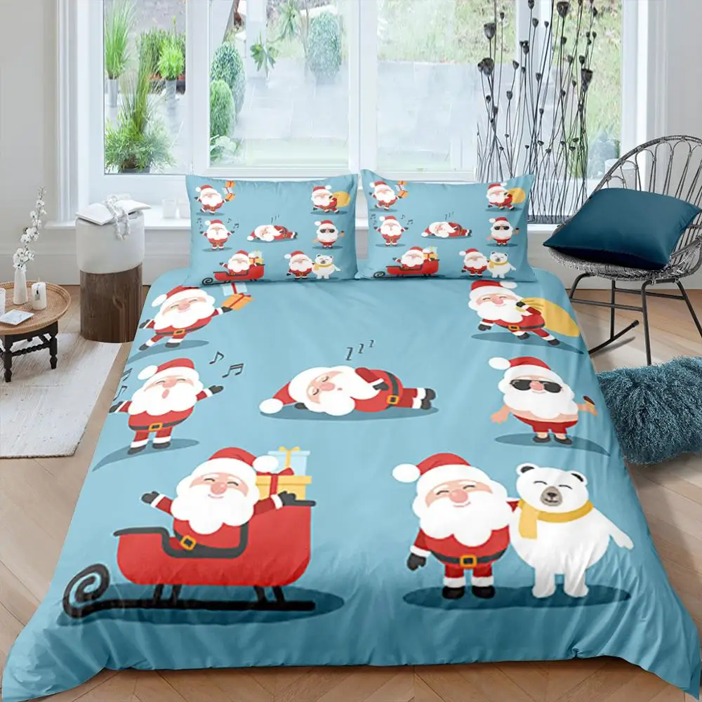 Father Christmas Bedding Set Queen 3D Cute Printed Duvet Cover Bedclothes 2/3pcs Home Textiles Luxury high Quality Bedspread
Father Christmas Bedding Set Queen 3D Cute Printed Duvet Cover Bedclothes 2/3pcs Home Textiles Luxury high Quality Bedspread