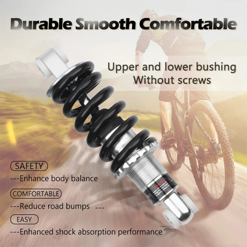 650lbs 850lbs Bicycle Rear Shocks Suspension Bumper Black Bike Frame Spring Shock Damper Absorber On For MTB Folding Bike
650lbs 850lbs Bicycle Rear Shocks Suspension Bumper Black Bike Frame Spring Shock Damper Absorber On For MTB Folding Bike