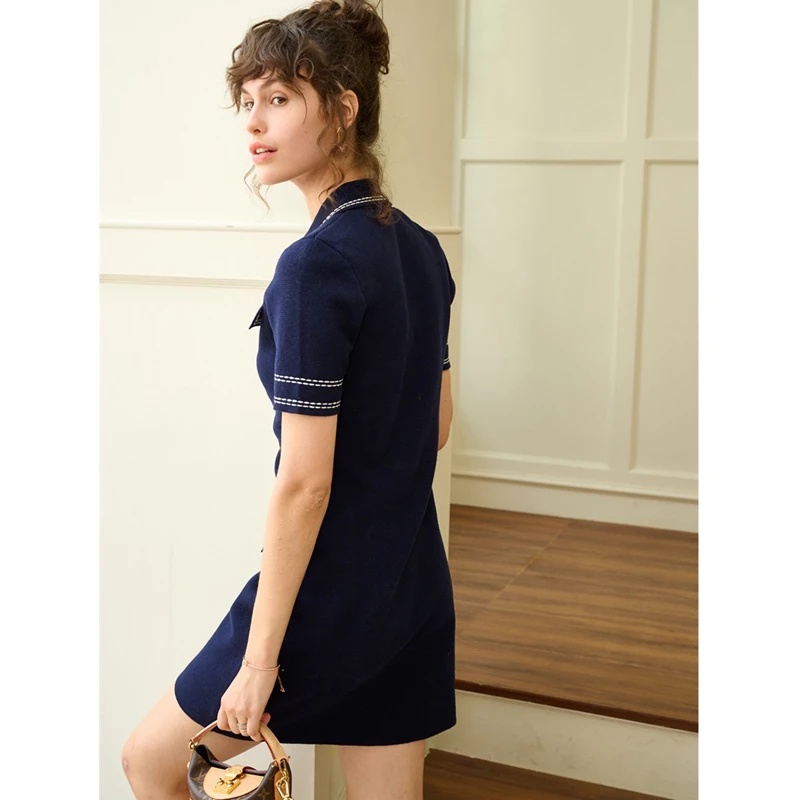 Dress Women Elegant Style 100% Cotton Knitted Short Sleeves 2 Colors Straight High Quality Mini Dresses Ladies New Fashion
Dress Women Elegant Style 100% Cotton Knitted Short Sleeves 2 Colors Straight High Quality Mini Dresses Ladies New Fashion