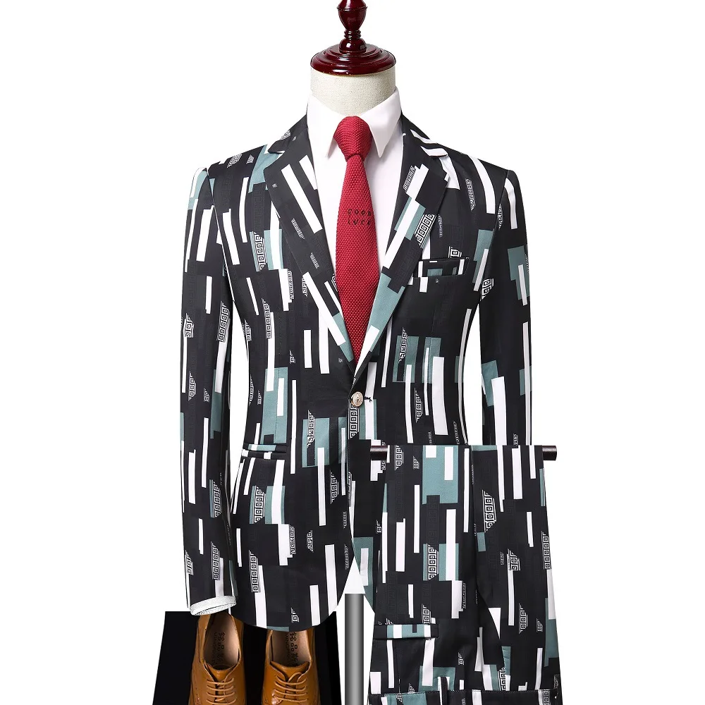 New 2 Pieces Business Blazer Pants Suit Sets Men Fashion print Slim Wedding Set Vintage Classic Blazer Male performance suit
New 2 Pieces Business Blazer Pants Suit Sets Men Fashion print Slim Wedding Set Vintage Classic Blazer Male performance suit