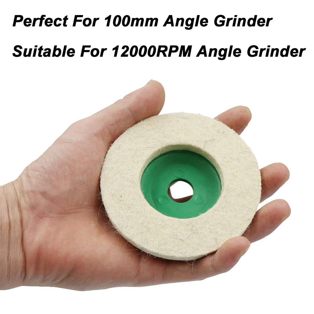 10Pcs 4 Inch Round Wool Felt Disc Wheel Pads for 100mm Angle Grinder Buffing Polishing
10Pcs 4 Inch Round Wool Felt Disc Wheel Pads for 100mm Angle Grinder Buffing Polishing